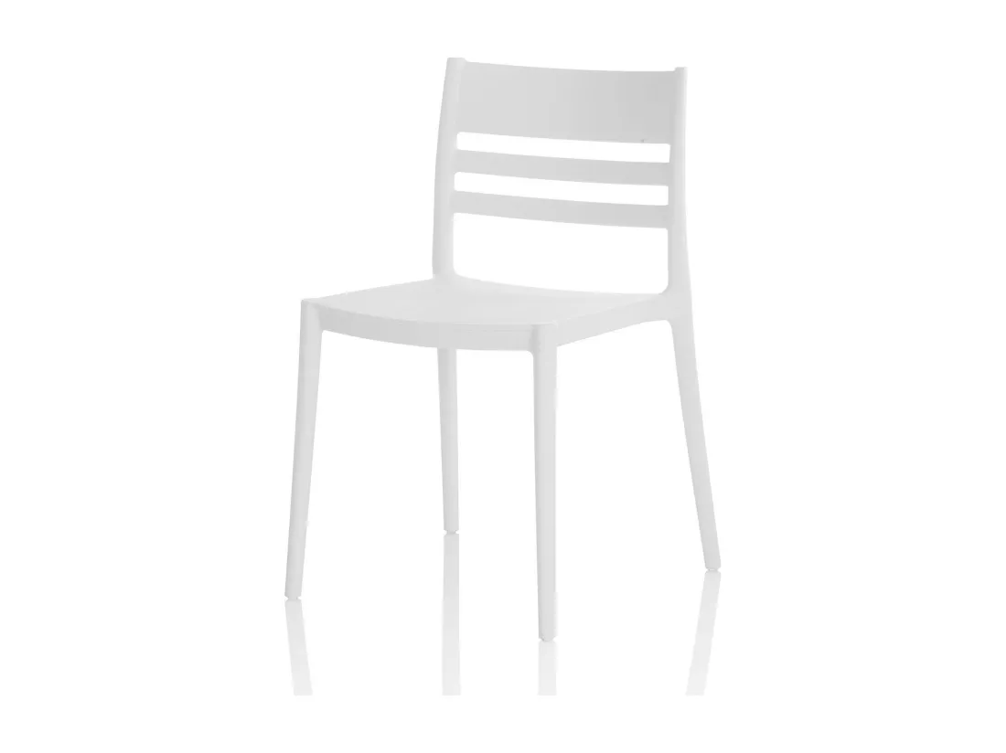 Set de 4 Chaises d’intérieur/extérieur SHYLA blanc