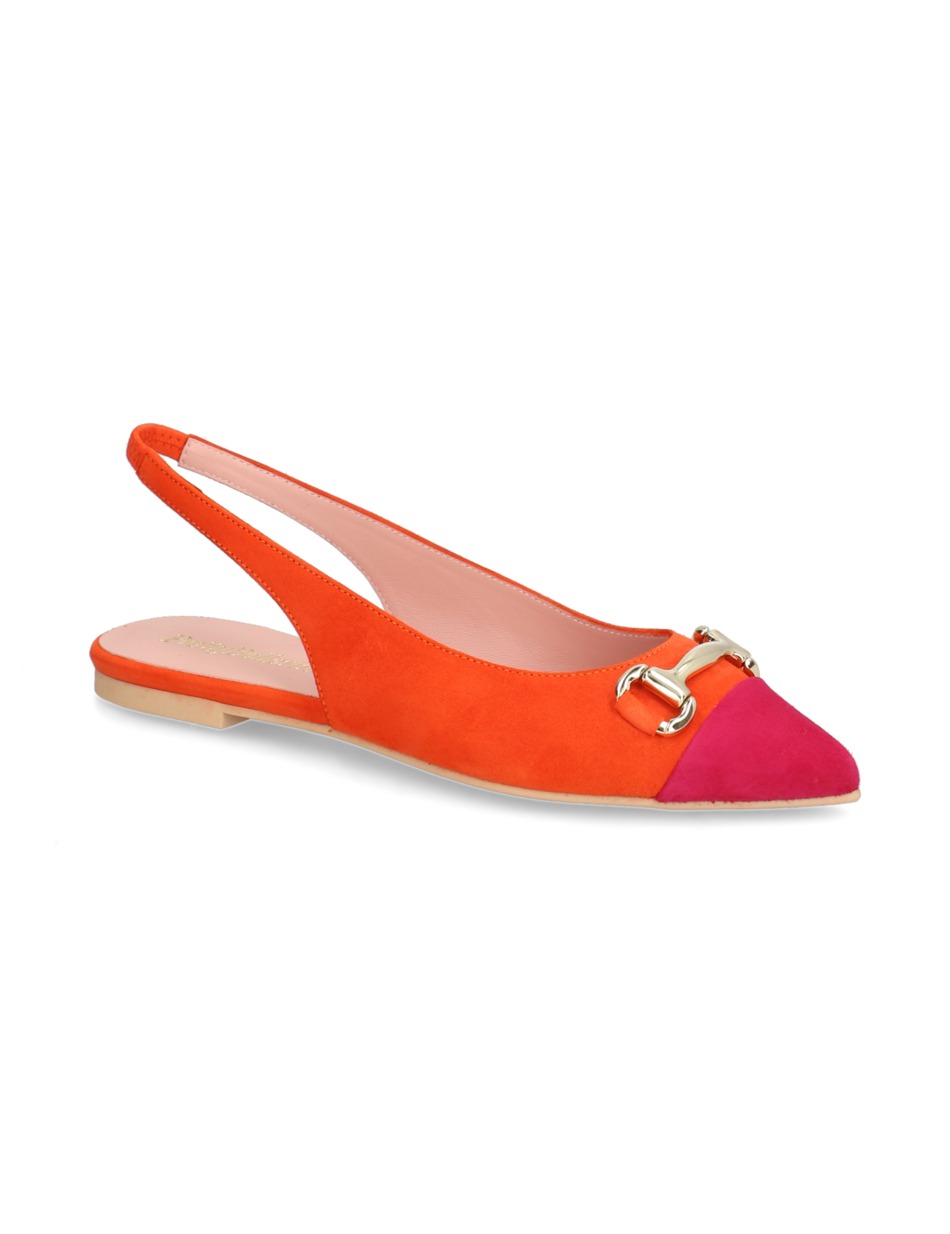 Veloursleder Ballerina