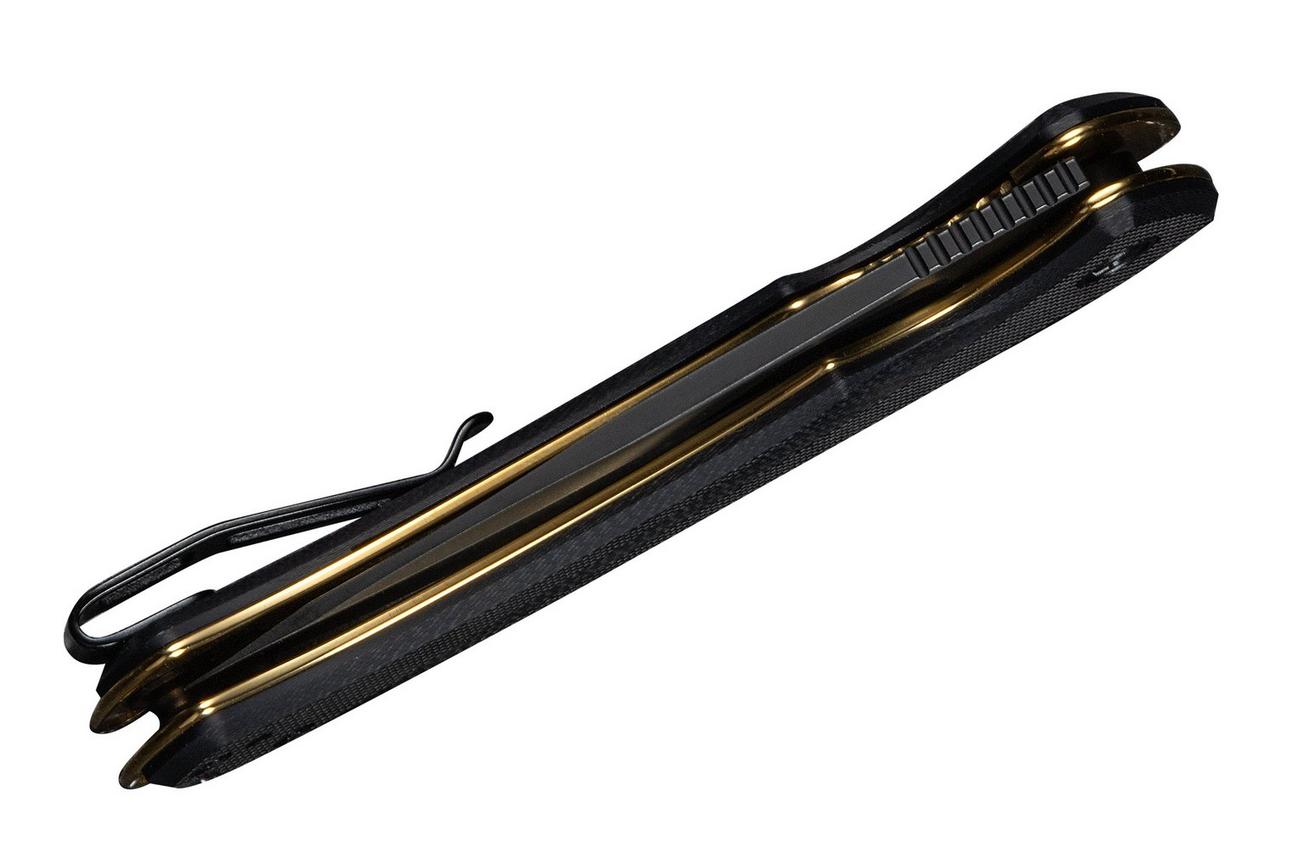 Civivi Voidflare C24040-1 Blackwashed 14C28N, Black G10, zakmes