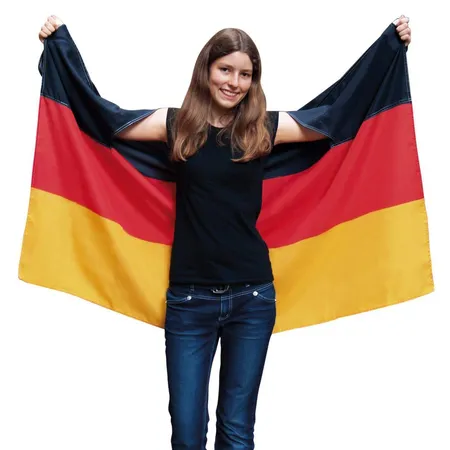 Idena Deutschland Fahnencape, 100x150, mit Ärmeln