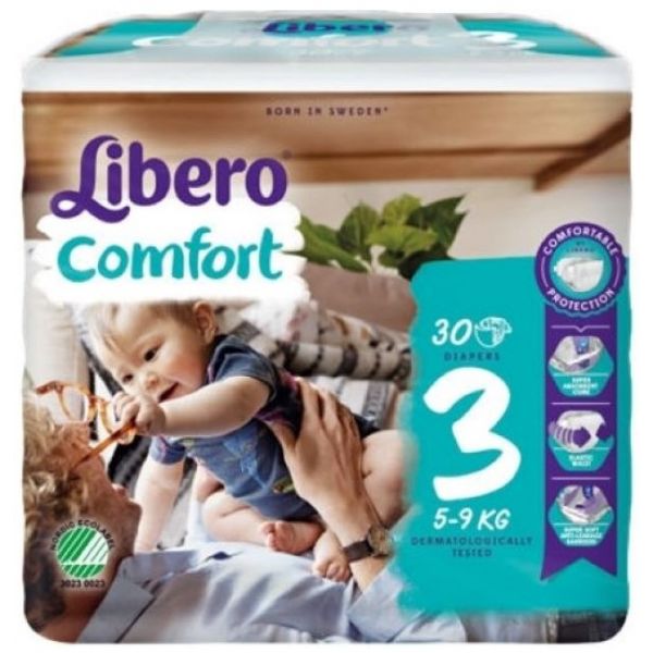 Libero Fraldas Comfort T3 5-9kg 30 Un.