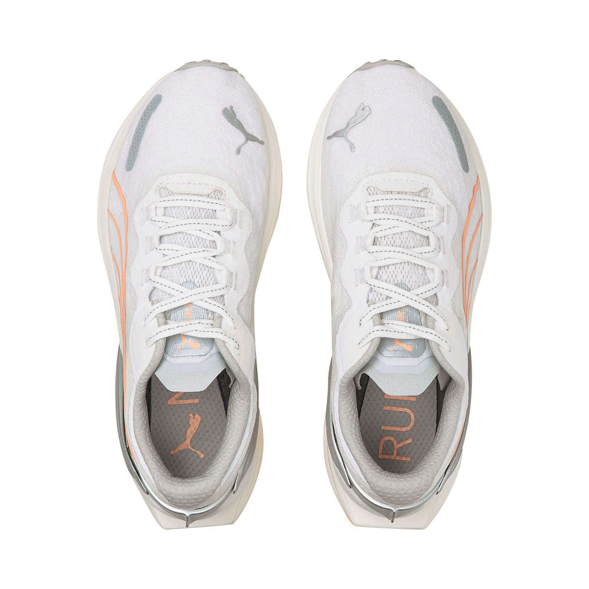 PUMA Run XX Nitro Wildwash Hardloopschoenen Wit/Zilver/Roze Dames