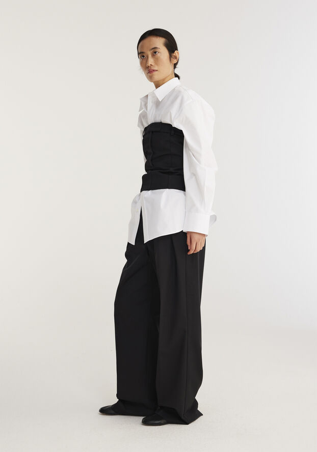 Rohe Tailored corset top Noir