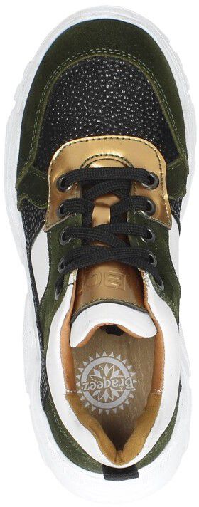 Braqeez Meisjes veterschoenen groen