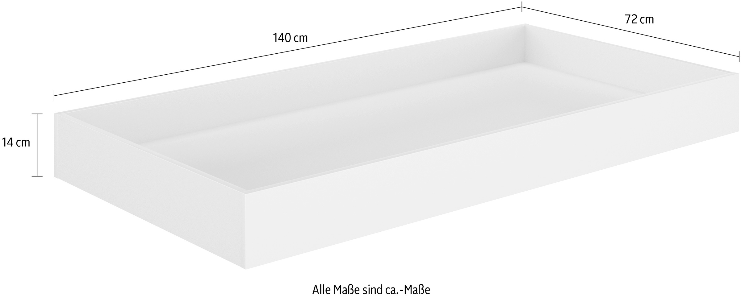 Galipette Bettschubkasten »Arthur« 1 Stk. tlg. Schublade mit Rollen für das Babybett