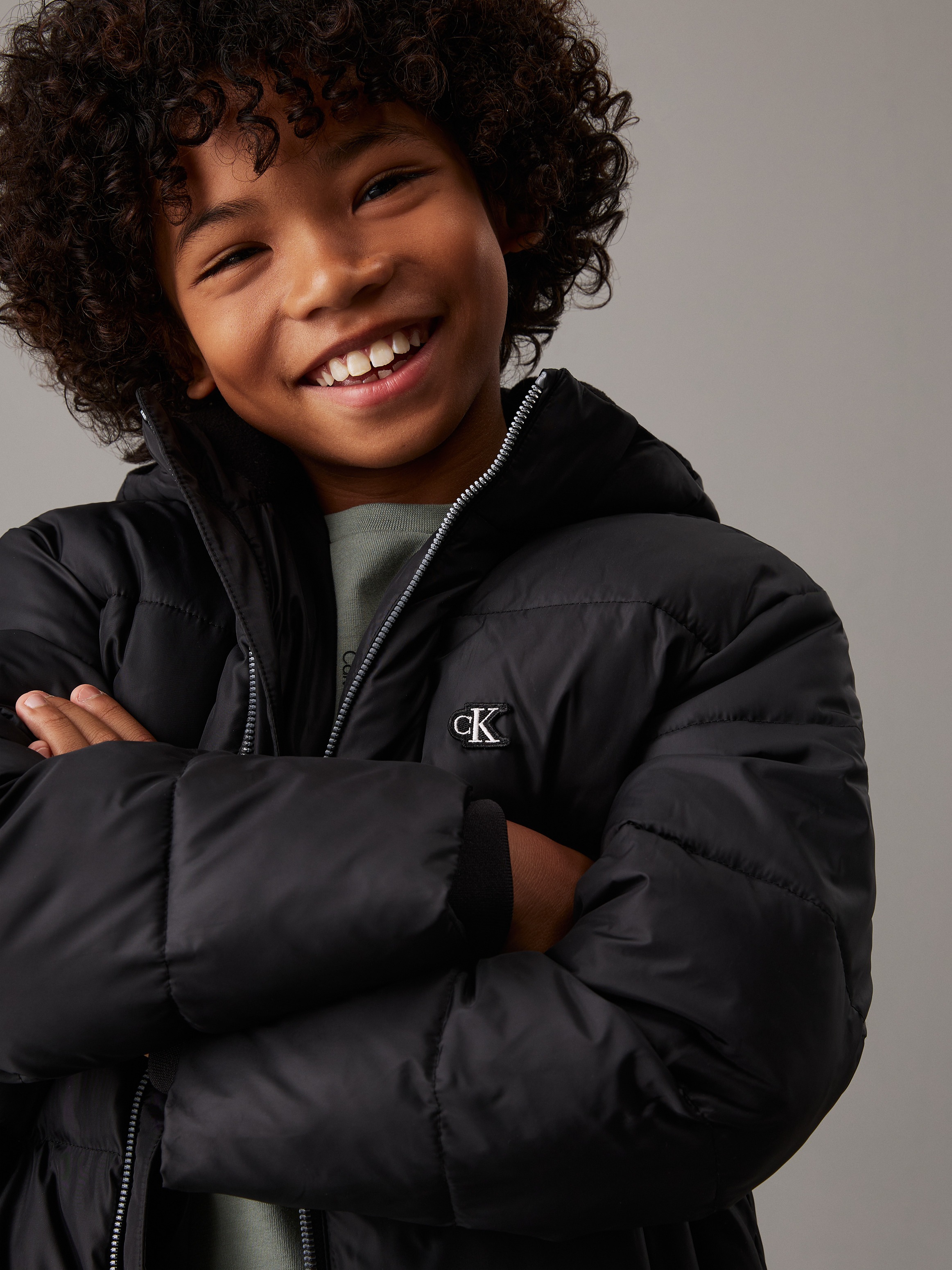 Calvin Klein Jeans Parka »Essential Parka Puffer« mit Kapuze für Kinder bis 16 Jahre und mit Logopatch