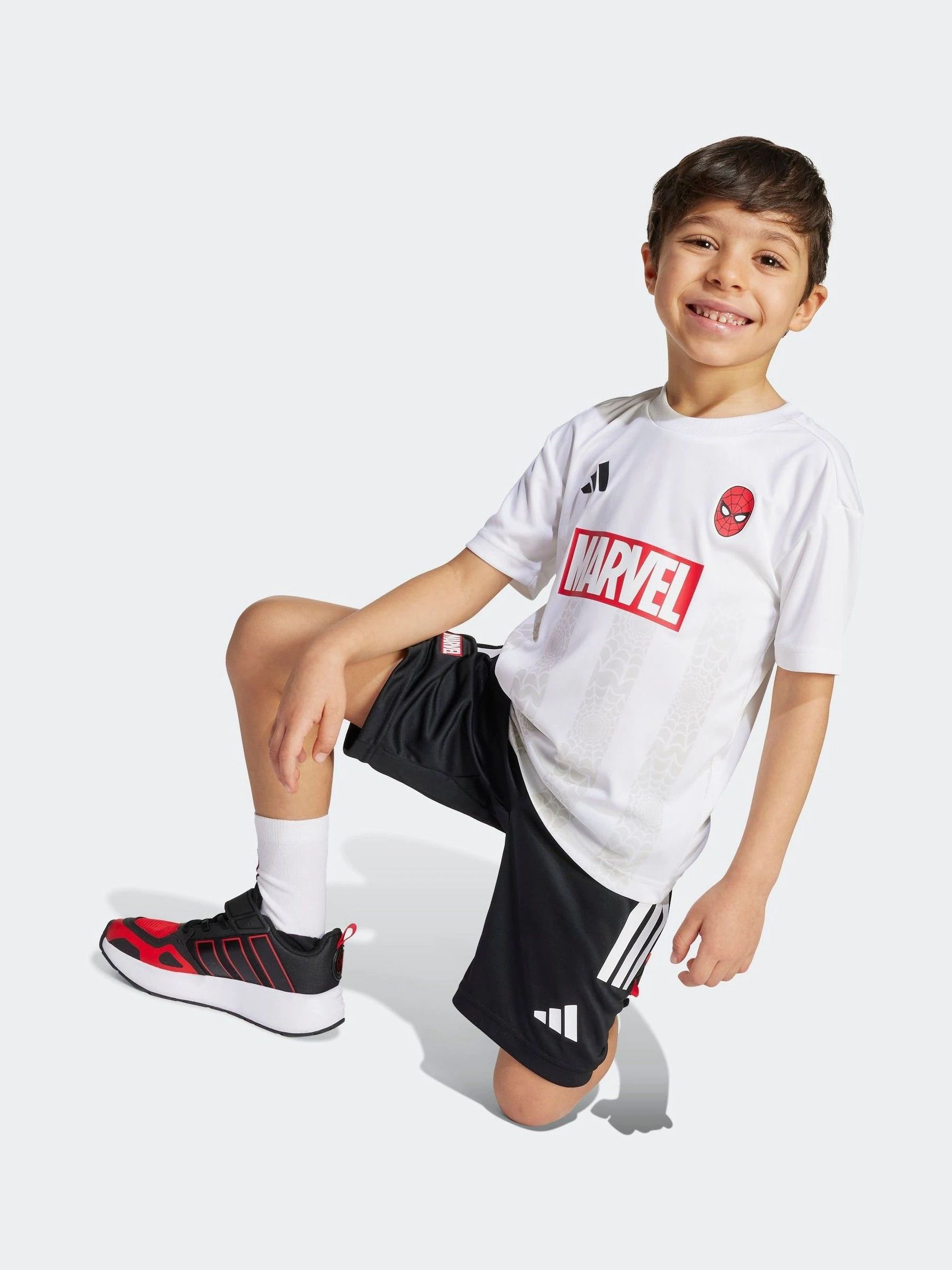 Gebroken wit - adidas Marvel Spider-Man Infant Kids T-Shirt and Shorts Set