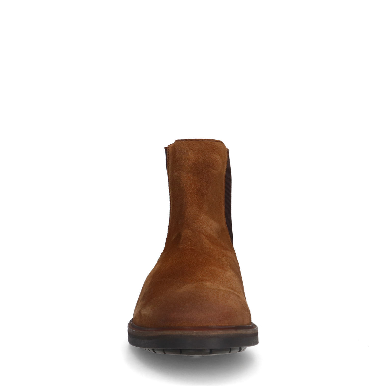 Cognac suède chelsea boots
