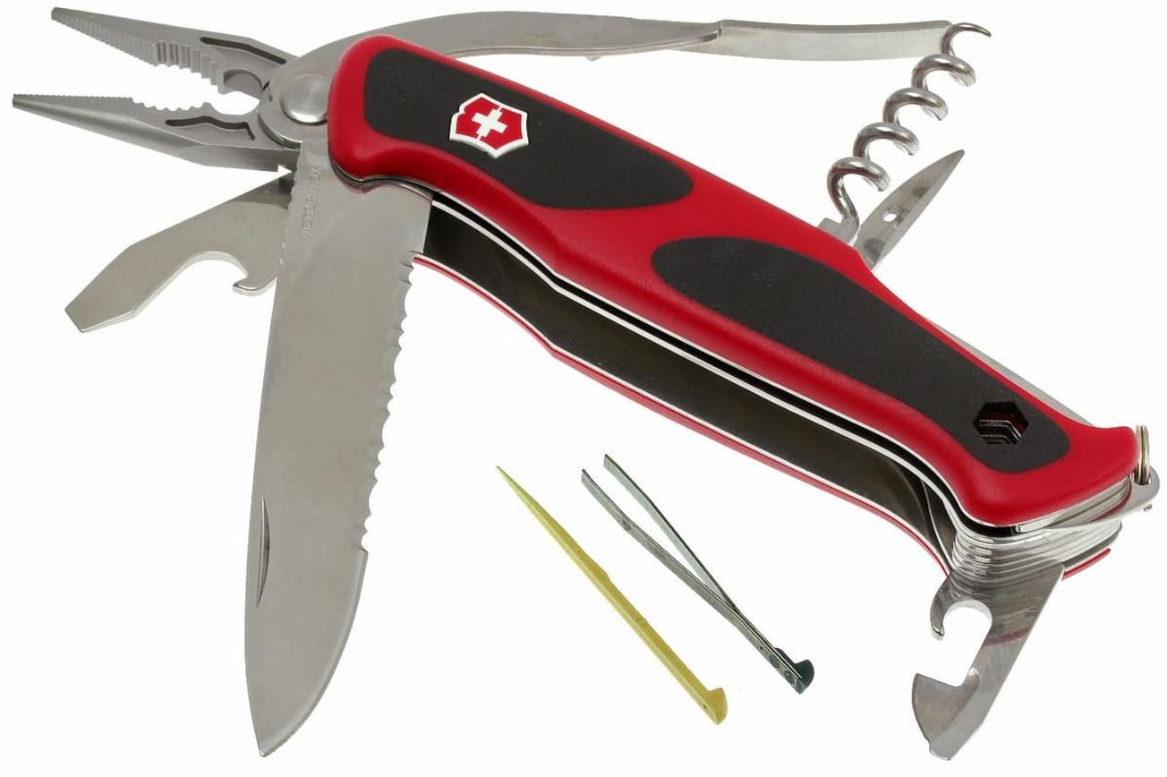 Victorinox Rangergrip 174 Handyman rood-zwart 0.9728.WC Zwitsers zakmes