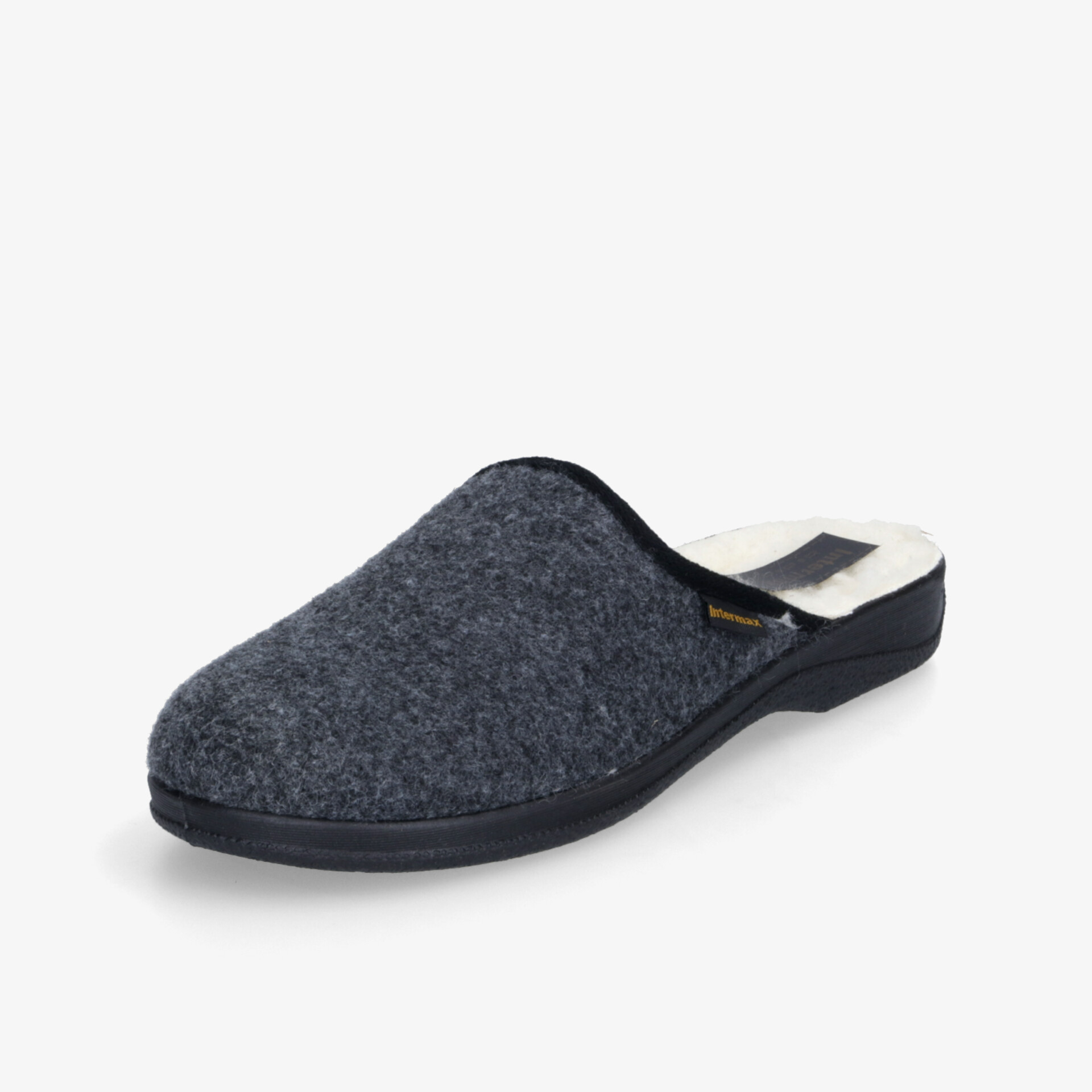 INTERMAX Herren Hausschuhe grau – Bequeme Hausschuhe bei reno.de