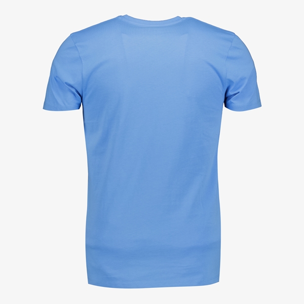 Unsigned heren T-shirt blauw ronde hals