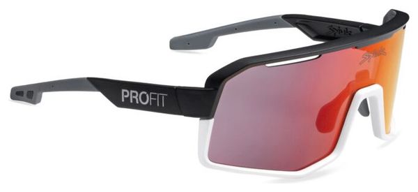 Lunettes Unisexe Spiuk Profit V3 Blanc/Noir - Verres Rouge