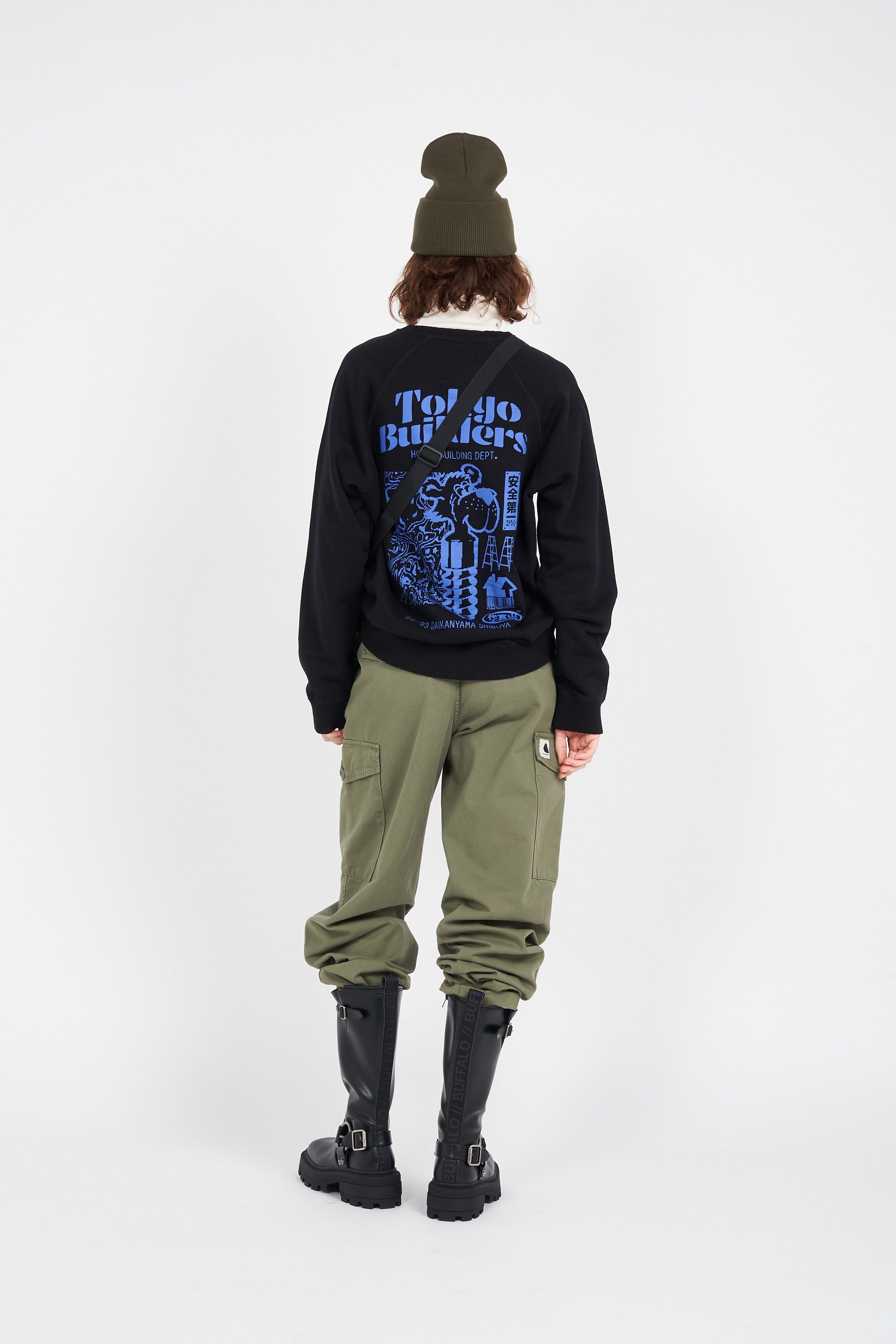 EDWIN Pull Tokyo Builders Sweat Noir