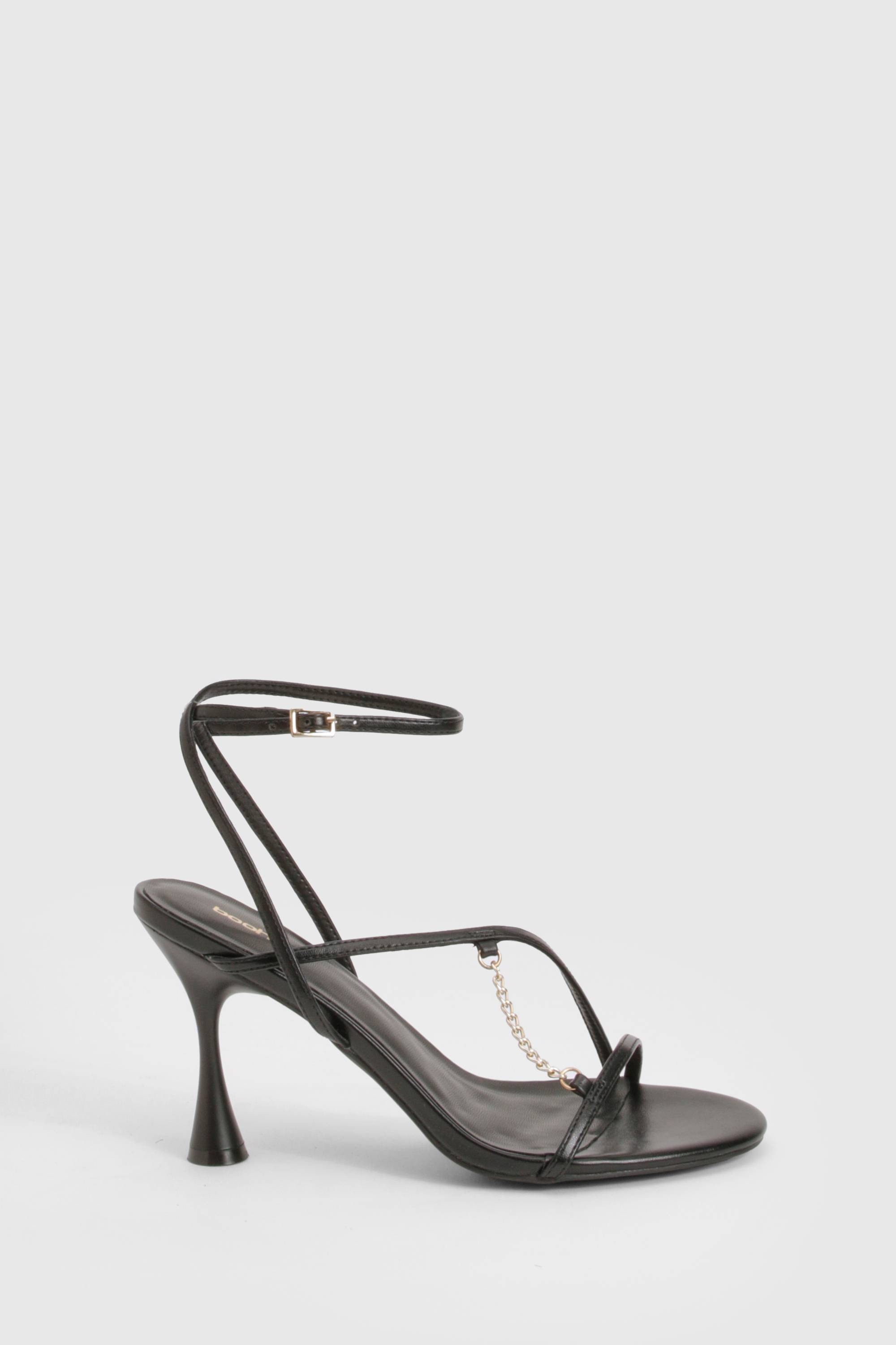 boohoo Talons évasés aux détails de chaîne