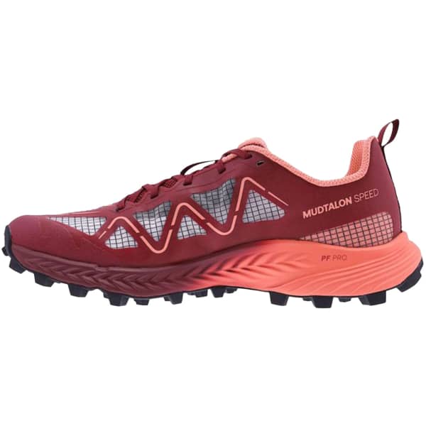 Chaussure trail INOV-8 MUDTALON SPEED W BURGUNDY/CORAL