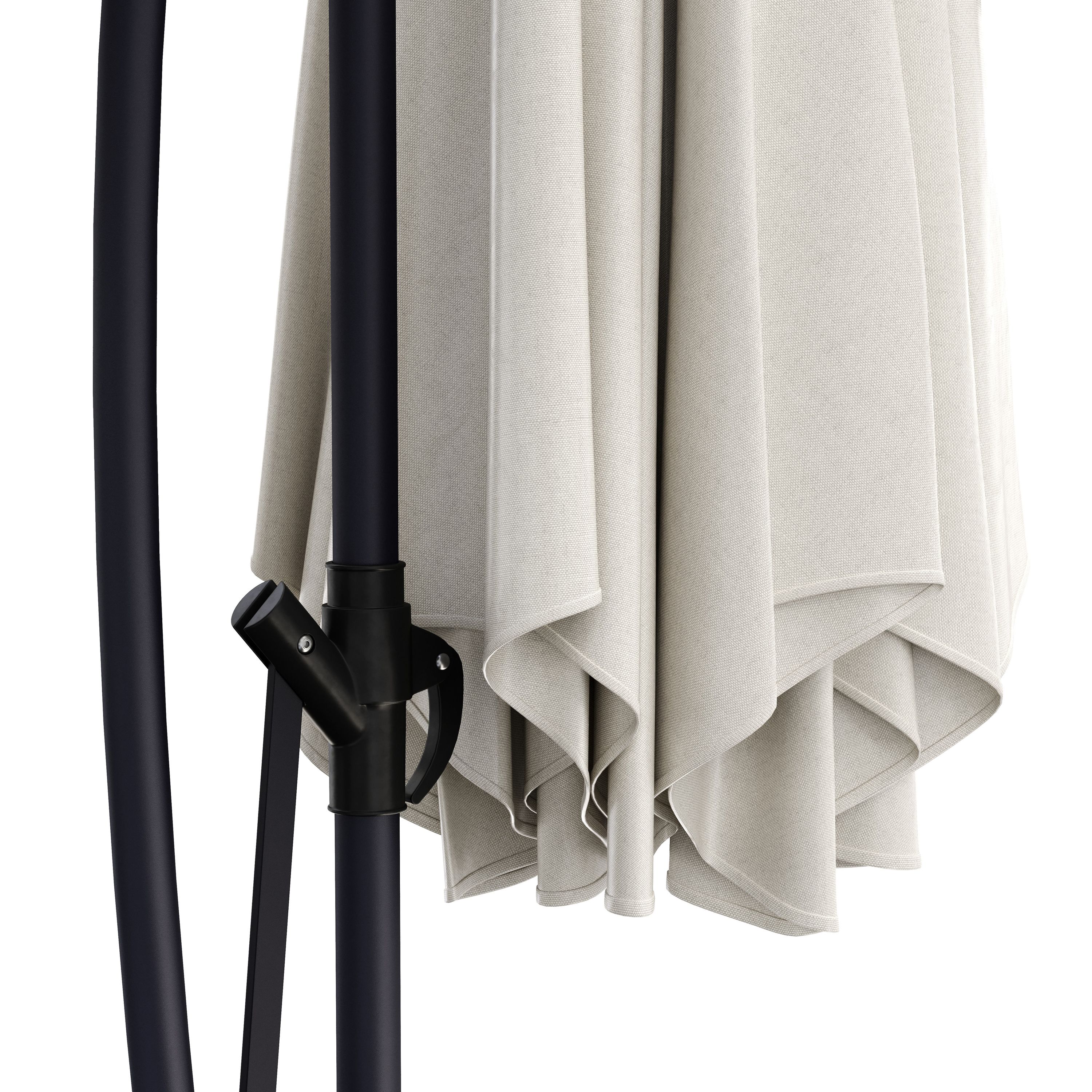 Sonnenschirm Ampelschirm SUN 300 cm weiss