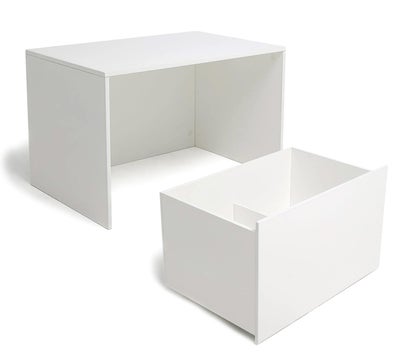 Alice & Fox POPPY Skrivebord med Lekeoppbevaring, White