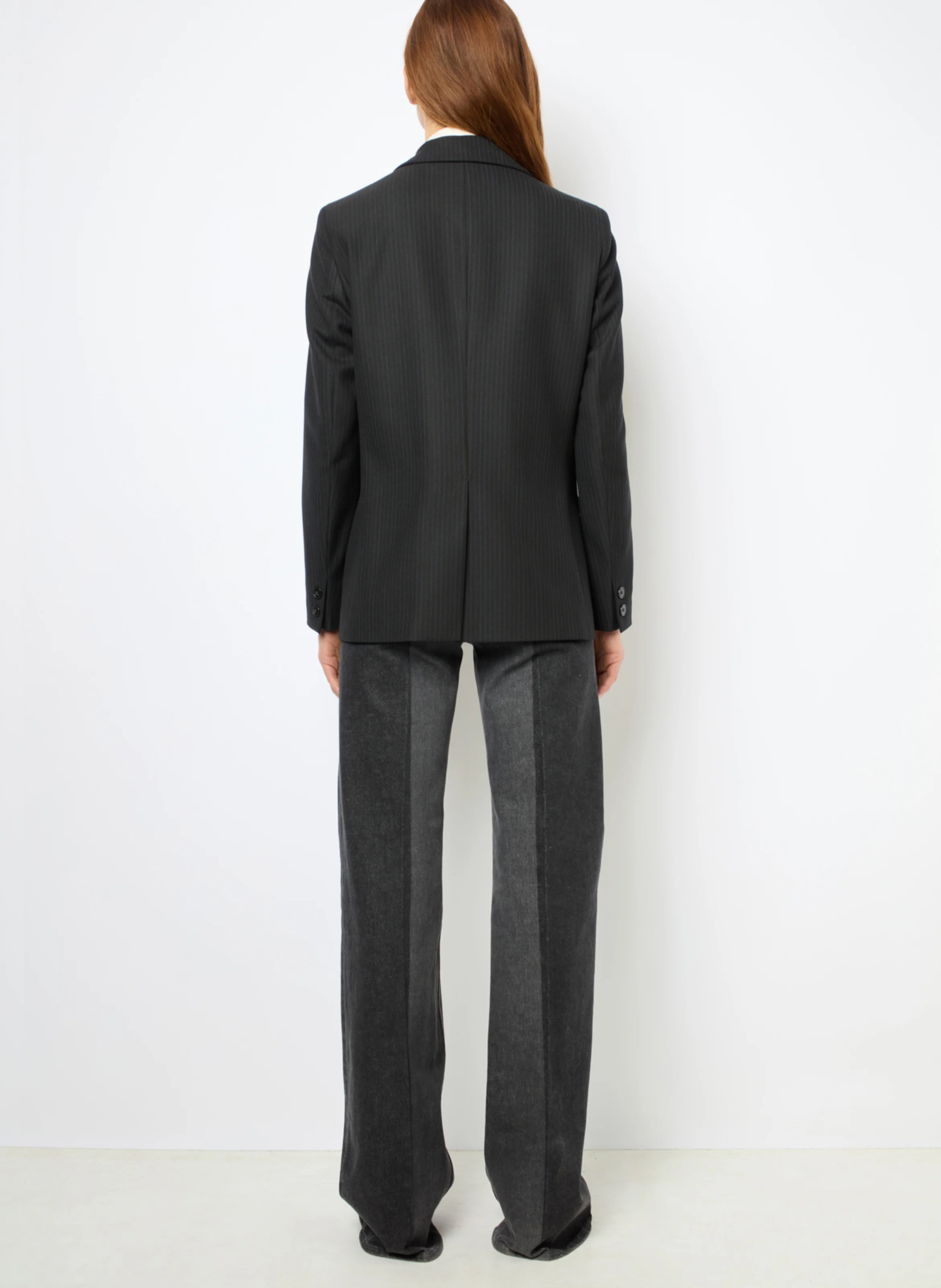 MARYLOU - Blazer imprimé fines rayures, | Noir