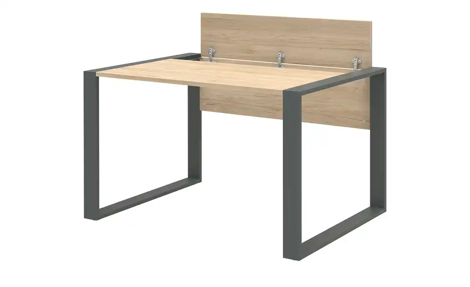 Schreibtisch Kasai 120x80 cm Eiche (Nachbildung), Anthrazit
