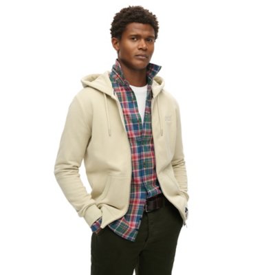 Sweatshirt zippé à capuche homme Essential Logo Zip Hoodie Ub SUPERDRY