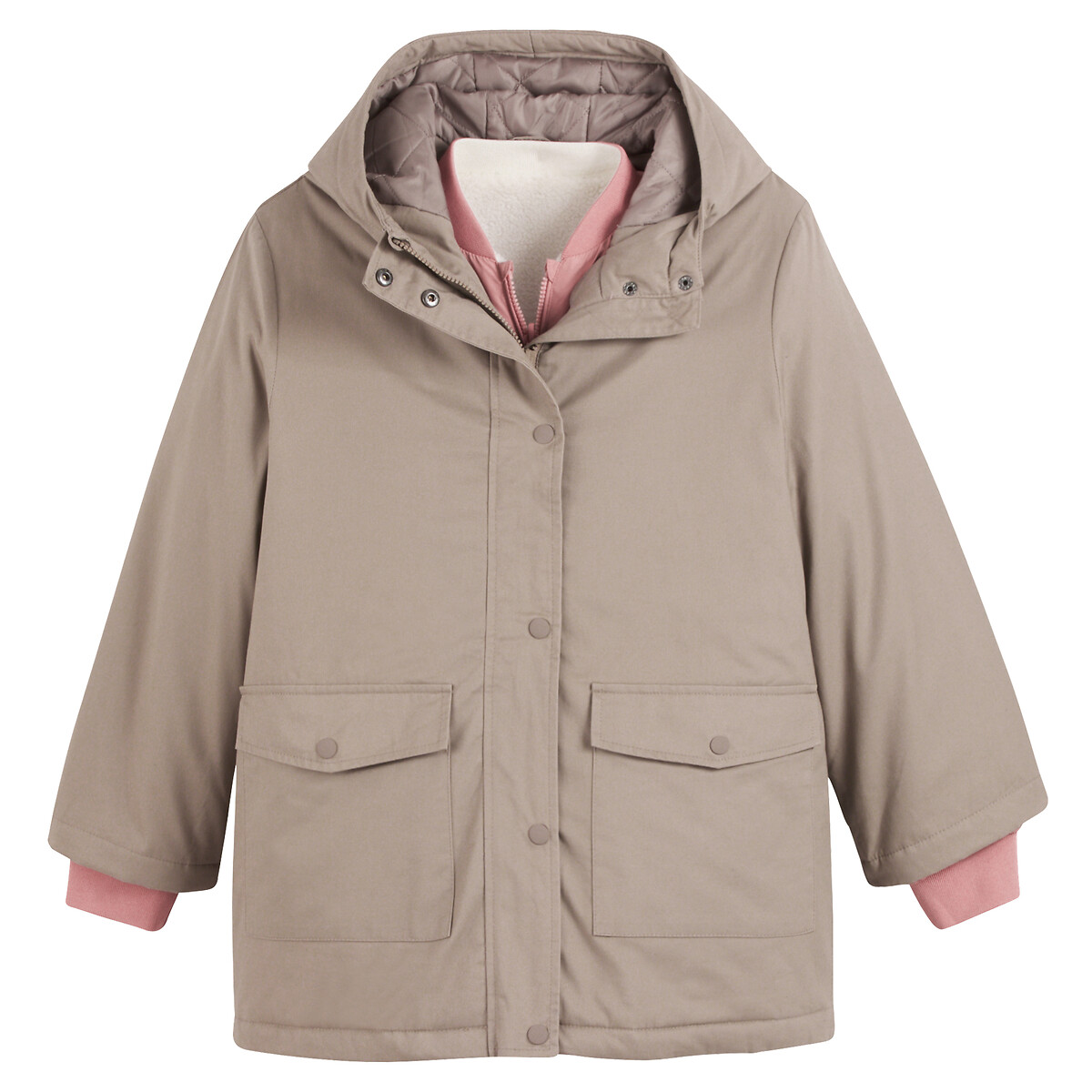 LA REDOUTE COLLECTIONS Parka quente com capuz, 4 em 1