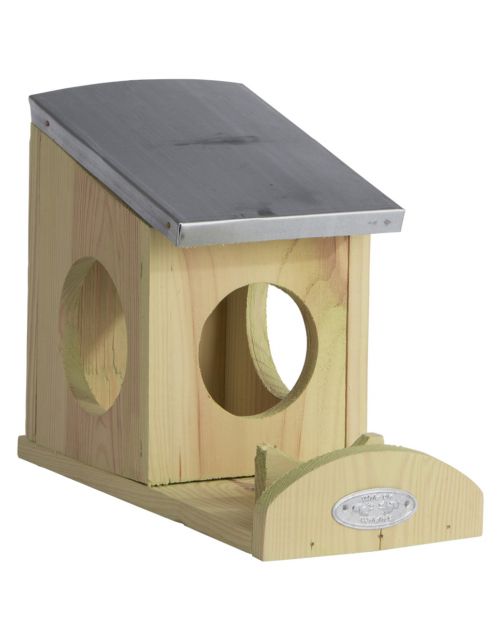 Best For Birds Eekhoorn Pindakaasvoederhuis - Tuindierenvoer - 12x25x19 cm Lichtgroen Zink