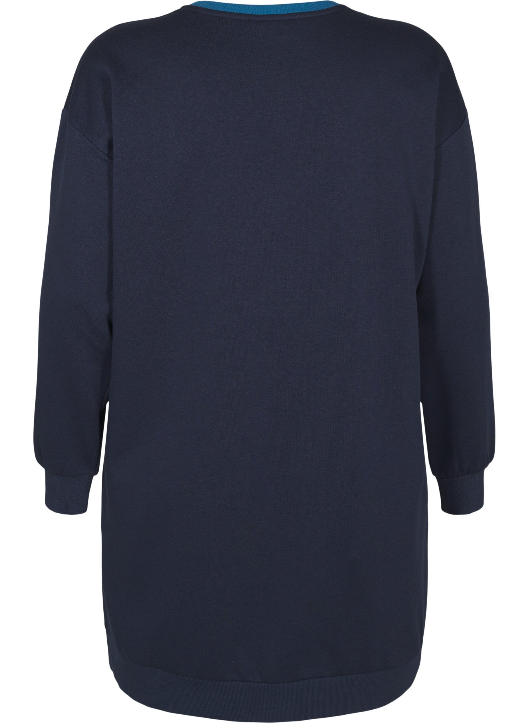 Lang sweatshirt med colorblock