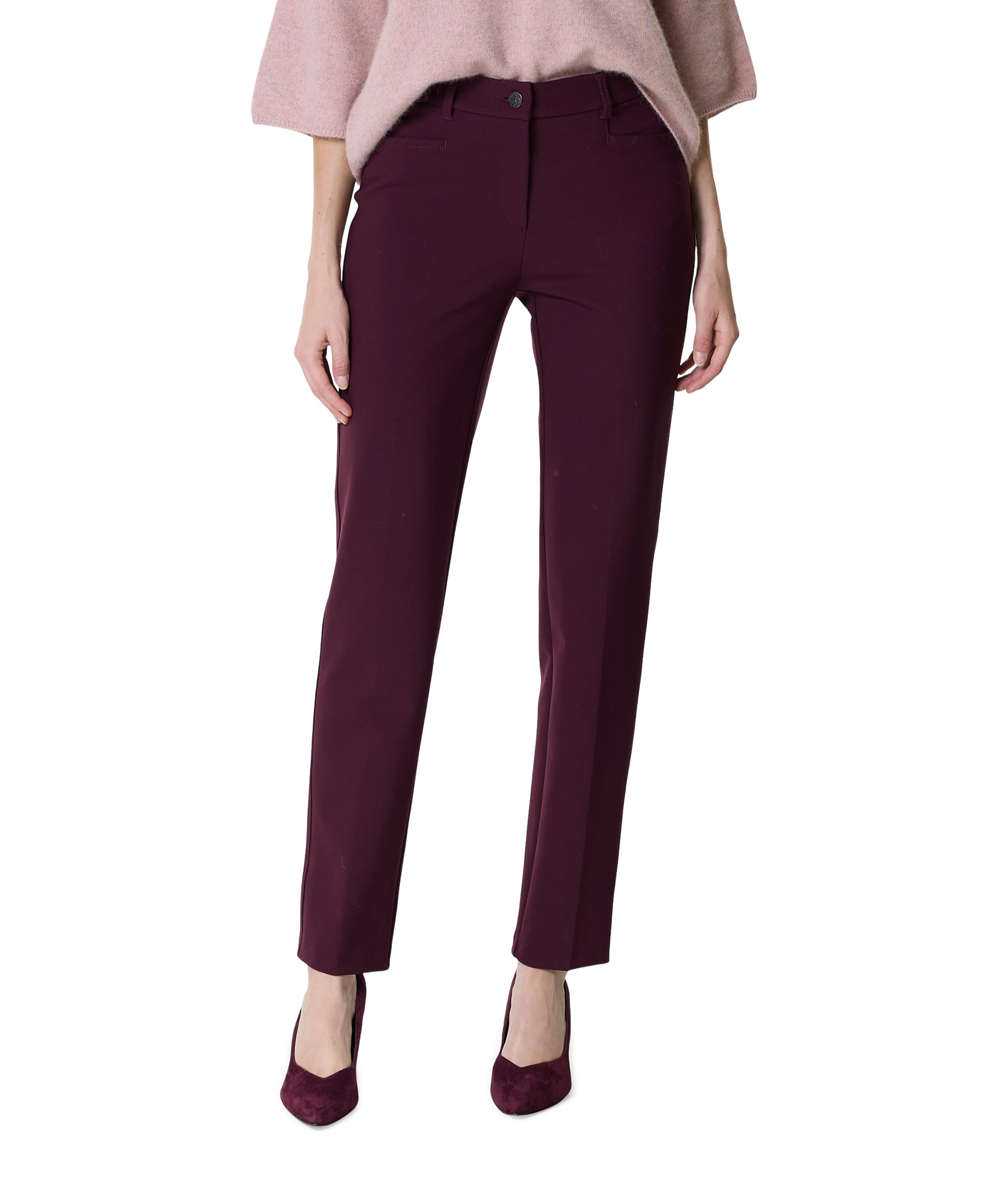Toni Jenny Smart dames broek bordeaux