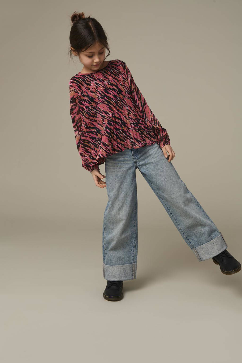 ONLY high waist wide leg jeans KOGBROOME light blue denim
