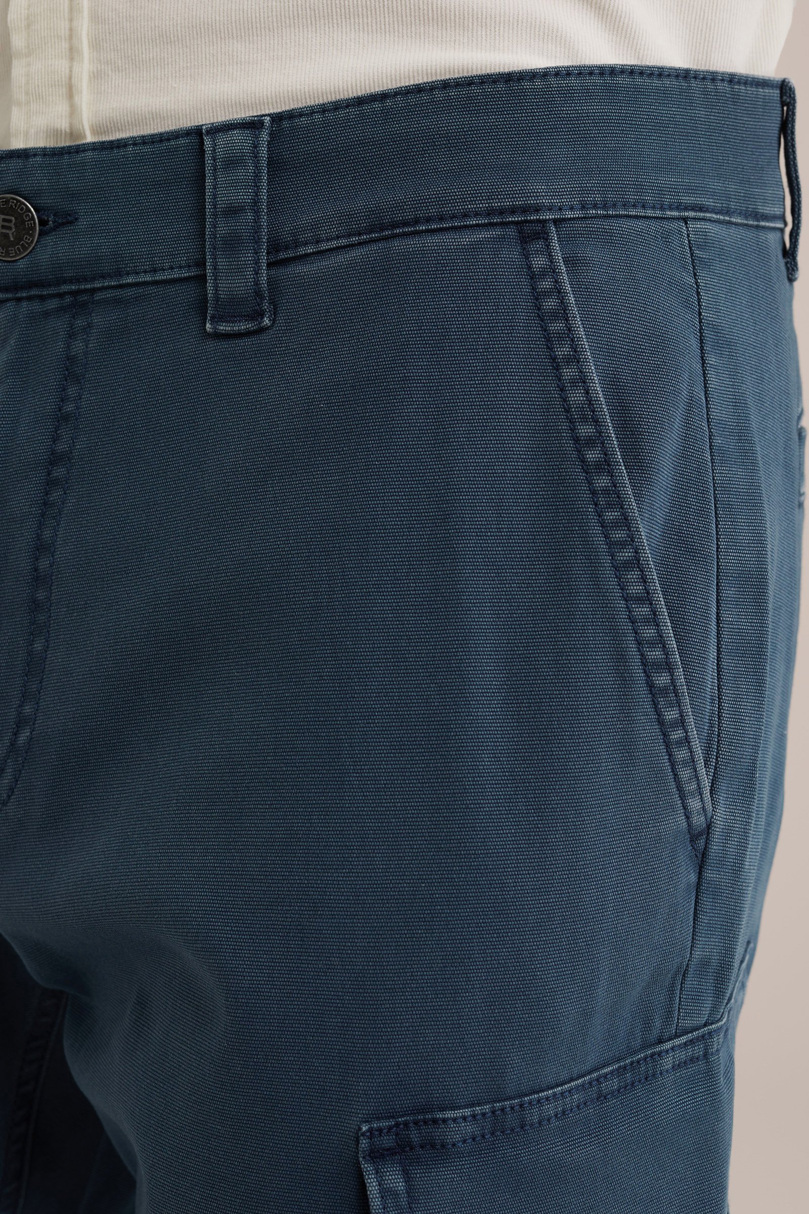 tapered fit cargobroek Blue Ridge Donkerblauw