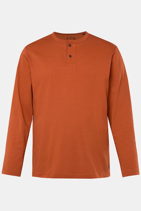 JP 1880 Henley, Langarm, Vintage Look, bis 8 XL