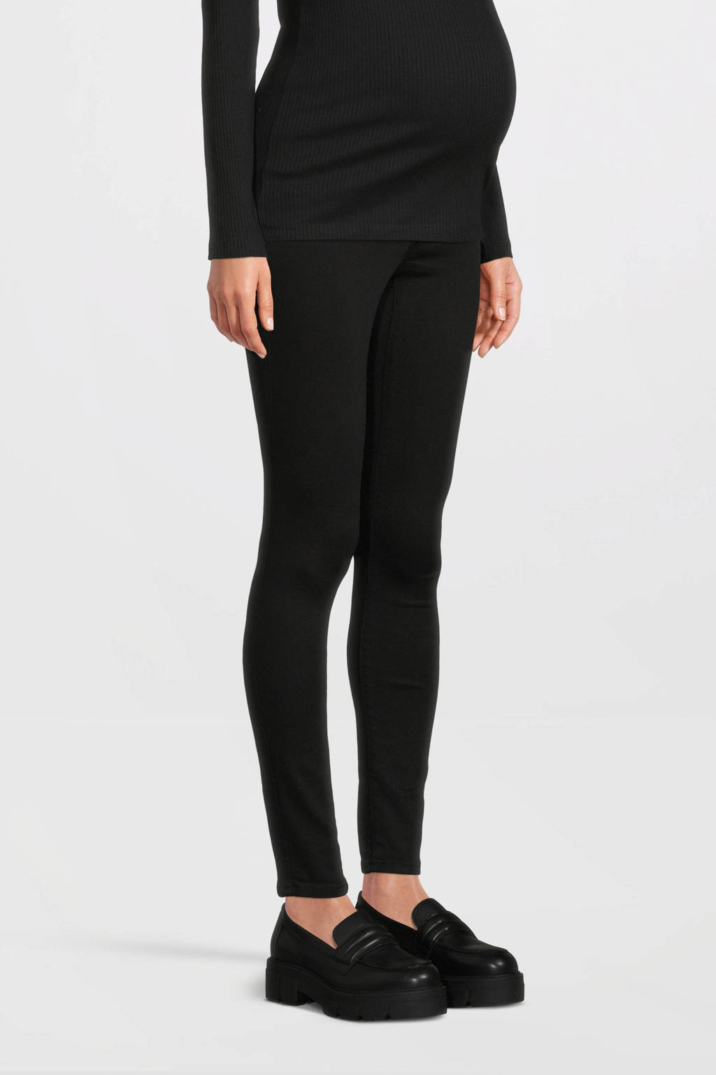 ONLY MATERNITY skinny zwangerschaps jegging OLMRAIN zwart