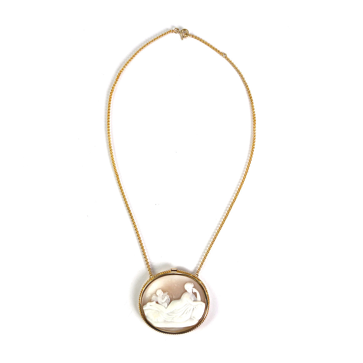 Collier d'occasion or 750 jaune nacre