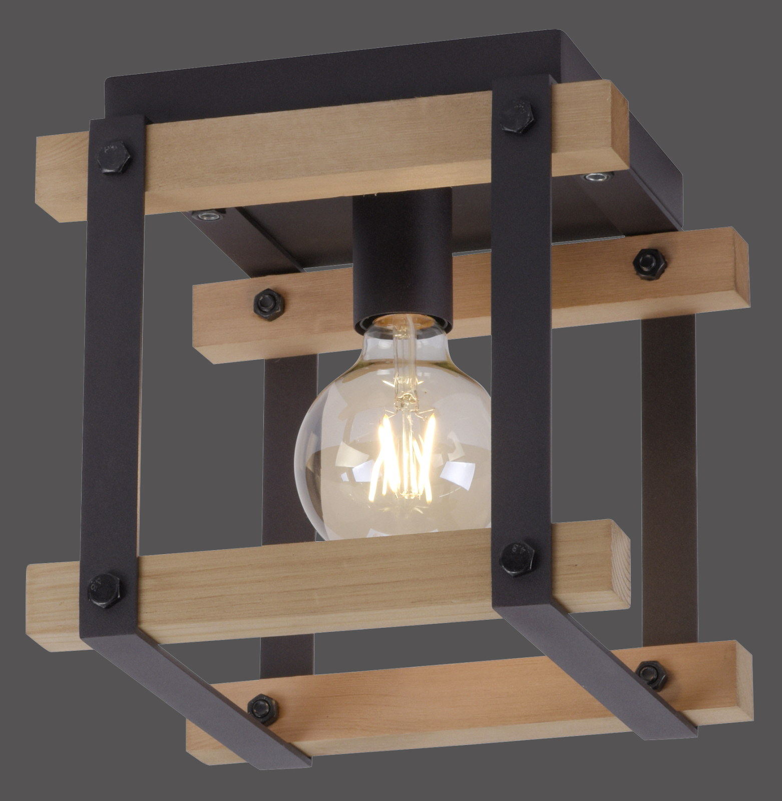 Deckenlampe - holz-natur - 25 cm hoch