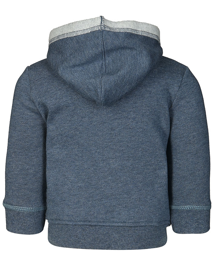 Kapuzen-Sweatjacke NADIRA UNI in indigo melange