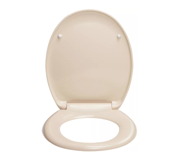 Barbana Slow Down WC Sitz Toiletten Deckel Auflage Badezimmer Home Deko mit Absenkautomatik (31166646) - Beige