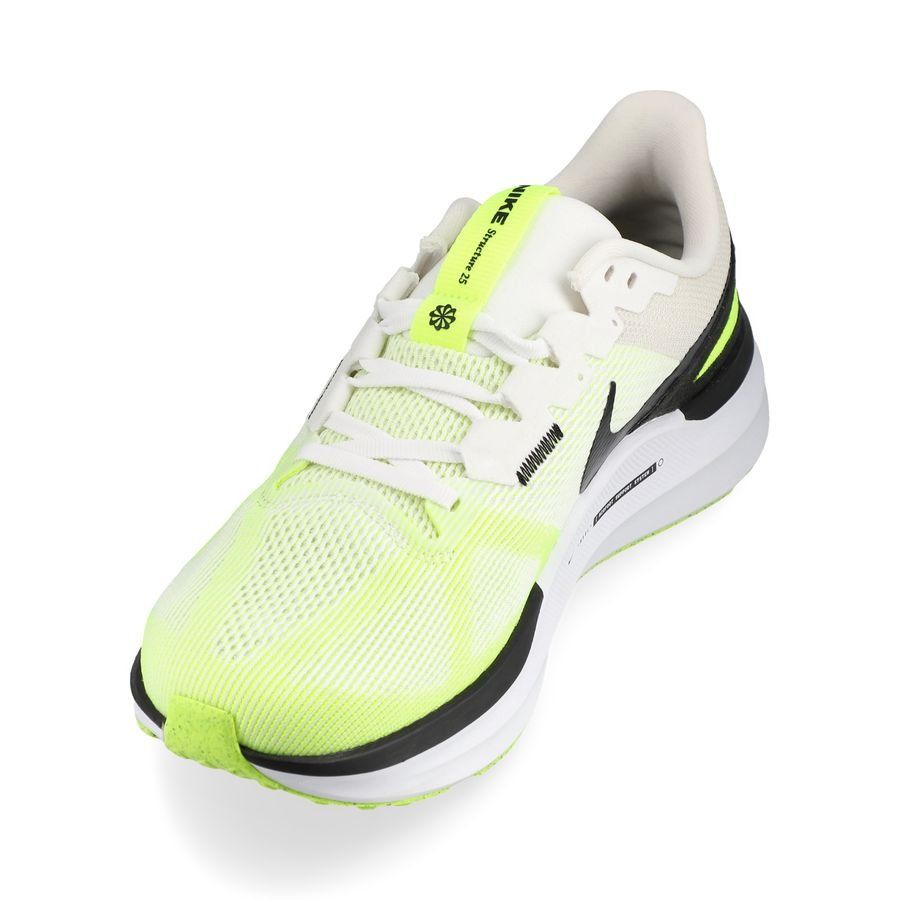 Nike Chaussures de Running Air Zoom Structure 25 - Blanc/Noir/Jaune Fluo