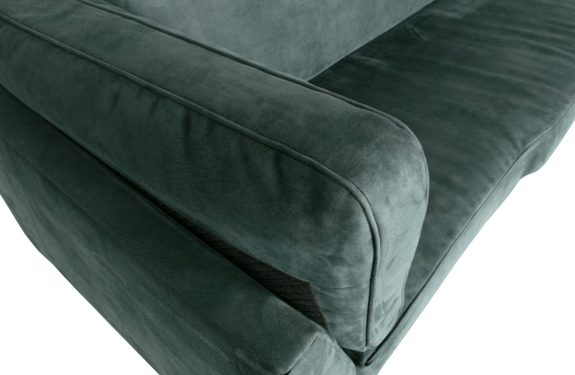 Hoekbank Crew links Vtwonen Crew Hoekbank Links Suede - Petrol