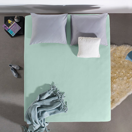 HC Dubbel Jersey Hoeslaken - Pastel Blauw