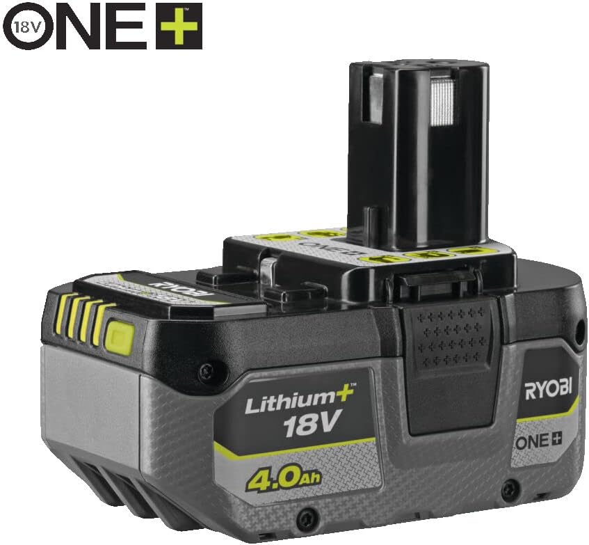 RYOBI 18V ONE+ Akku-Schneefräse RY18ST25A-140 (25cm Arbeitsbreite, 6m Wurfweite, Circa 100m² Arbeitsfläche bei nutzung eines 4Ah Akku, inkl. 1x 4 Ah Akku und Ladegerät)