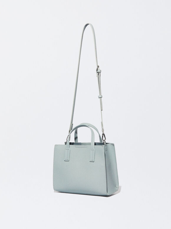 Bolsa de compras com bolsa removível - Azul