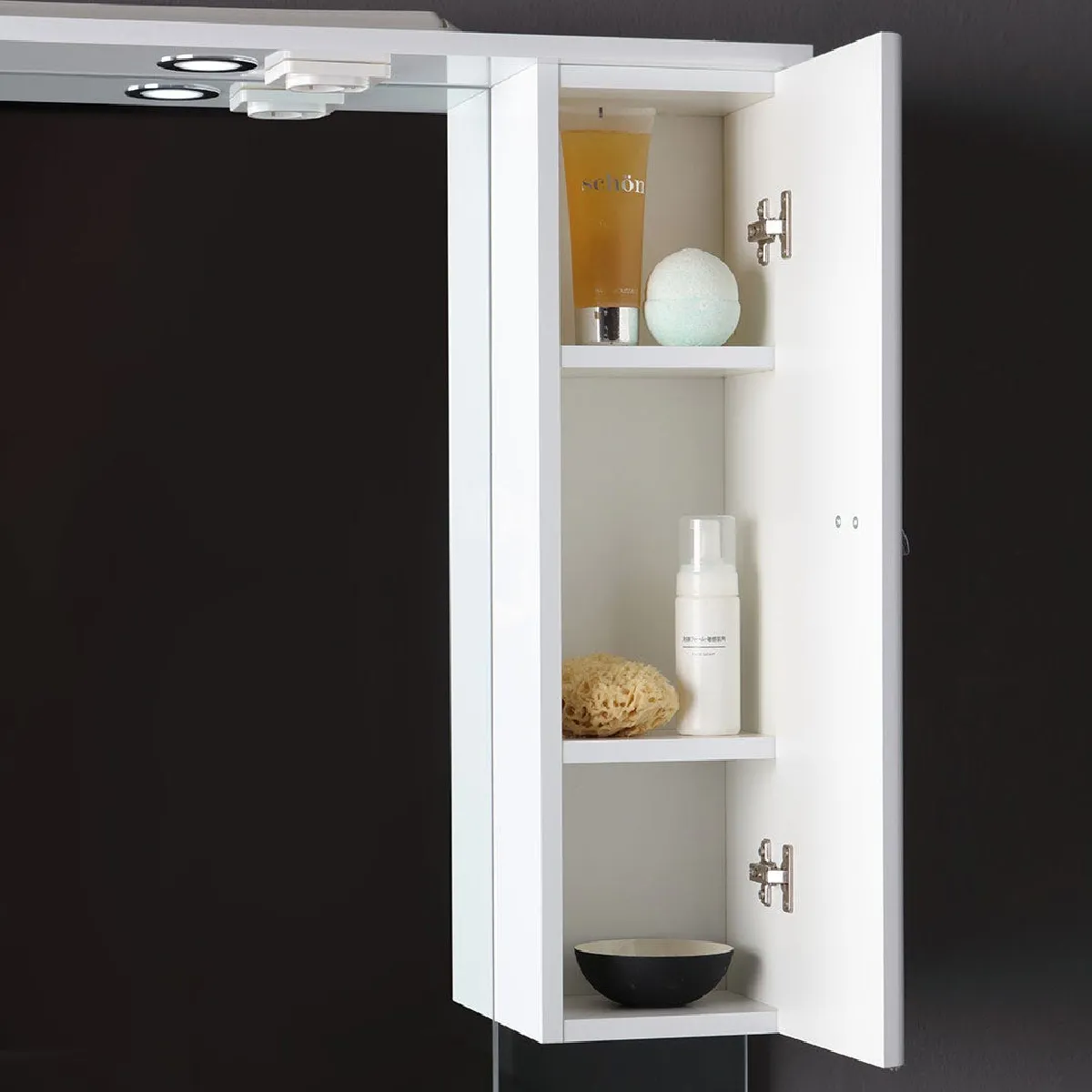 Kiamami Valentina kiamami_valentina Meuble Salle de Bains 105 cm - Blanc Brillant