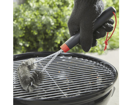 Weber driezijdige grillborstel 30 cm