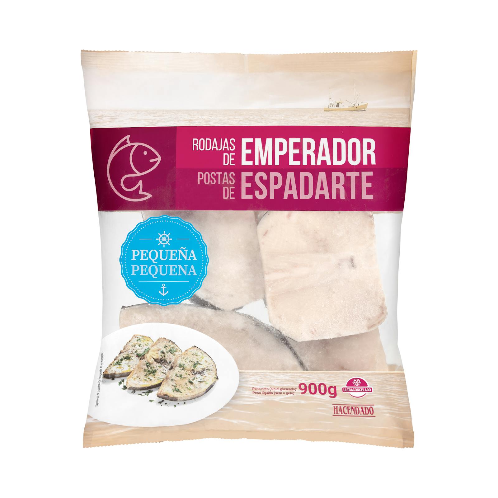 Hacendado petites tranches d'empereur surgelées