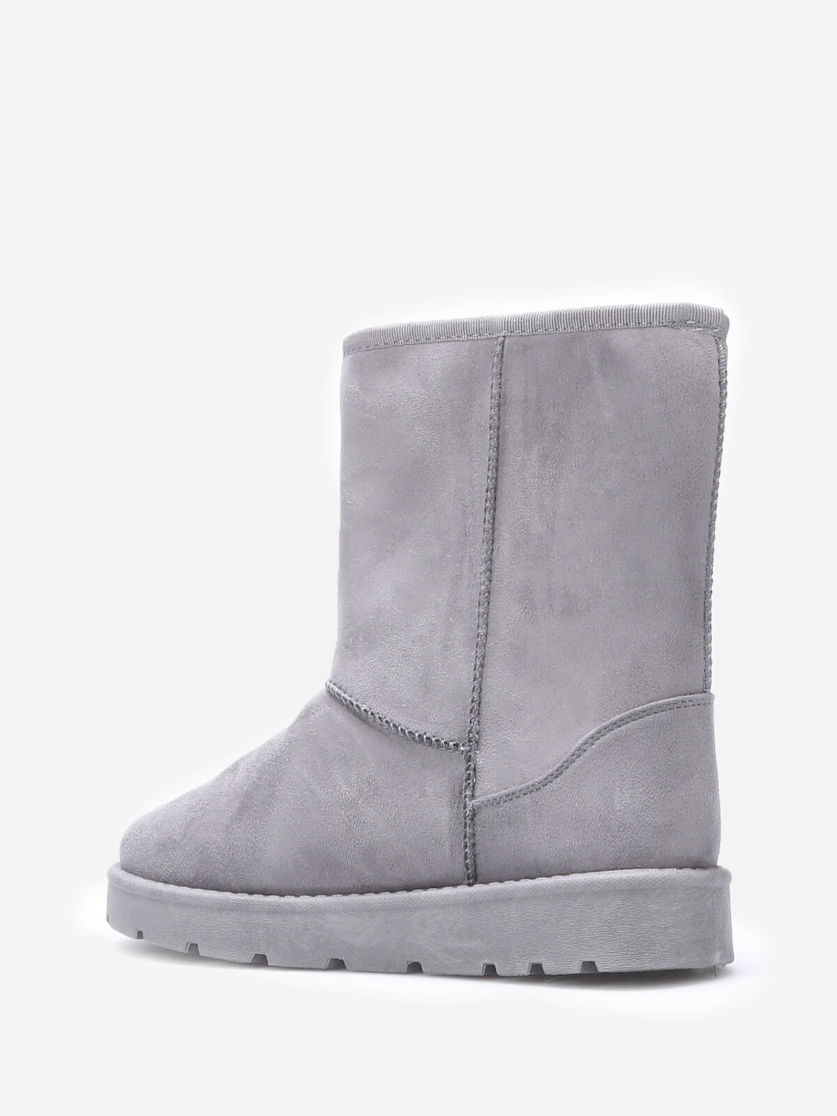 Boots en suédine fourrées- Gris