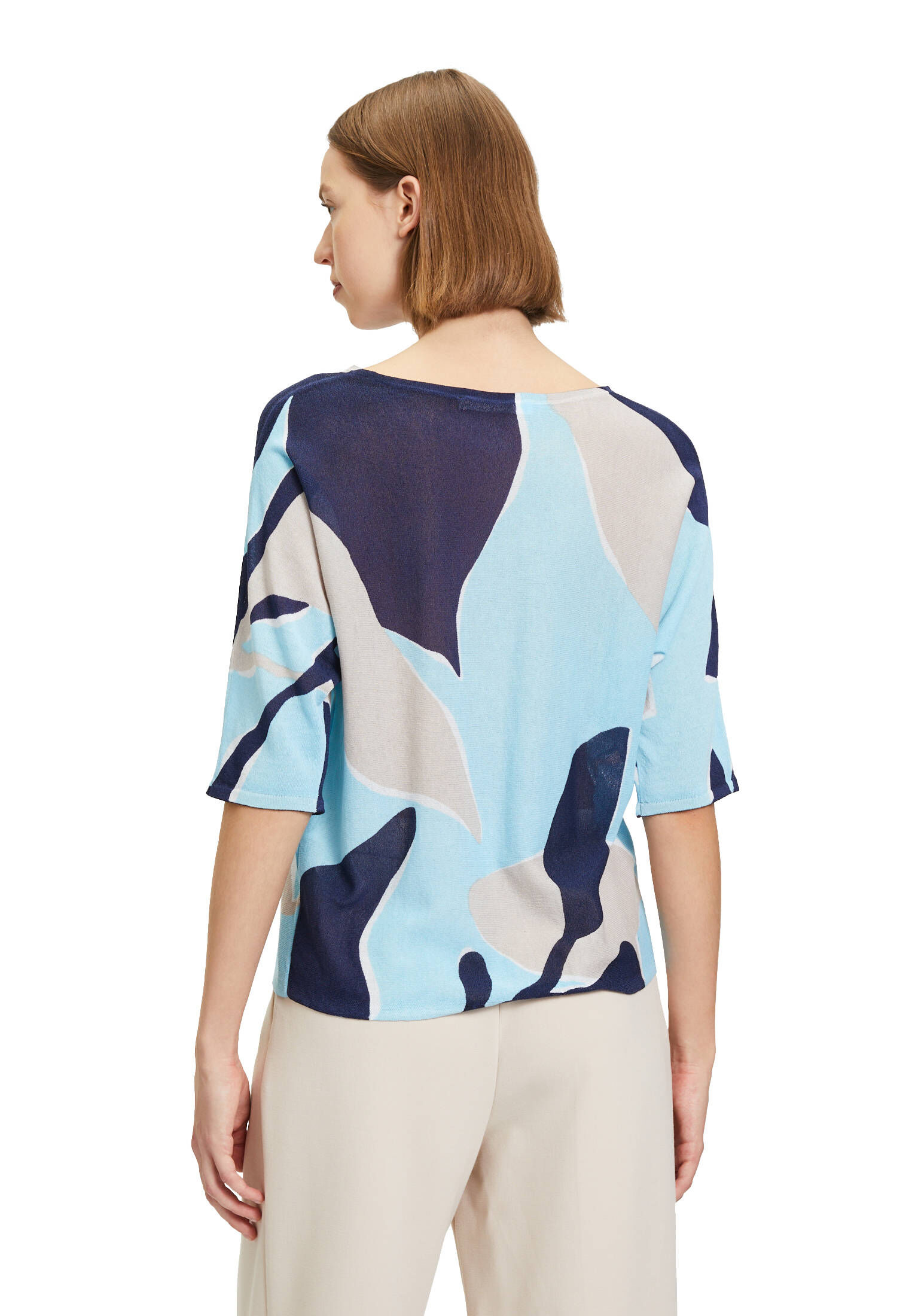 Betty & Co| Damen Feinstrickpullover mit Print