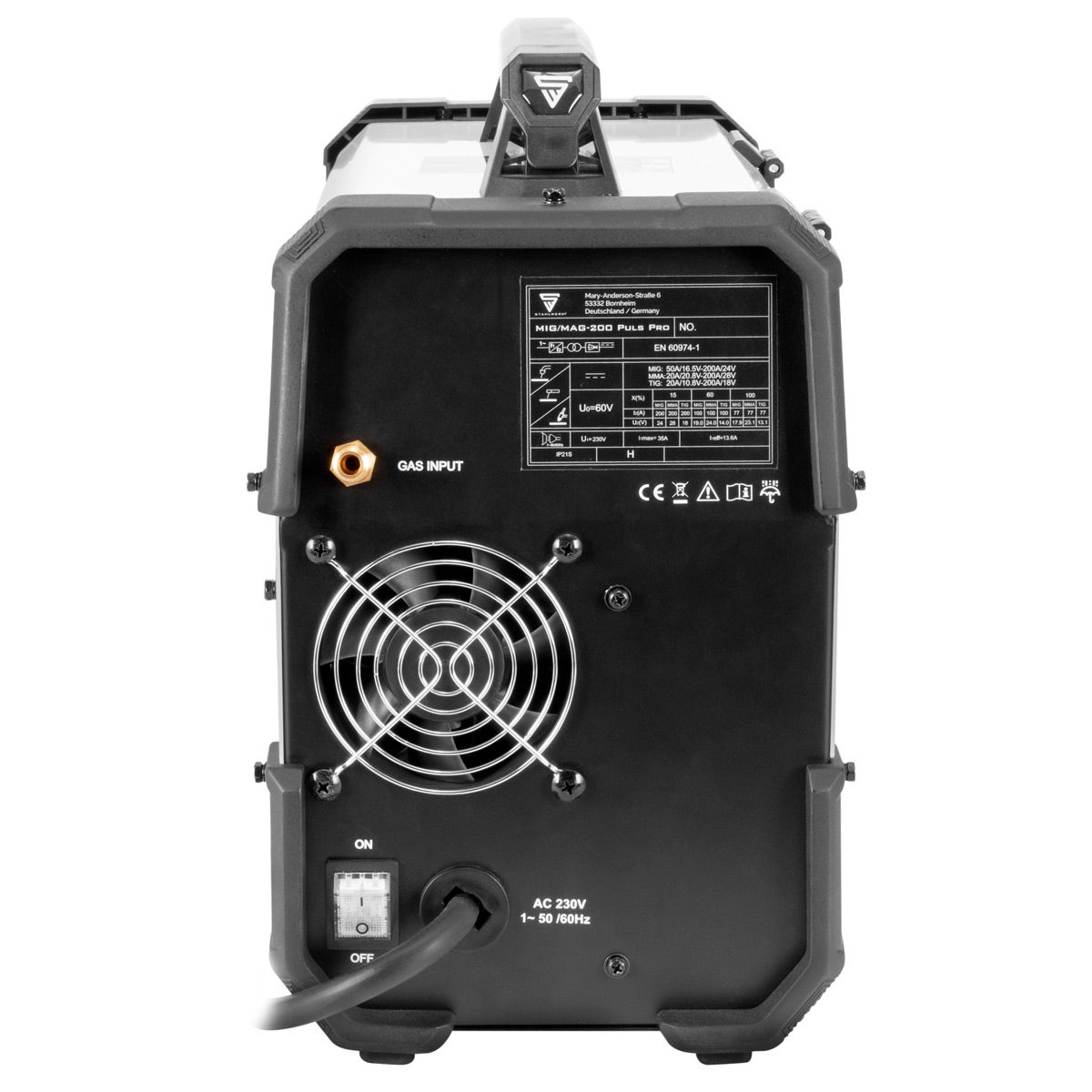 STAHLWERK MIG/MAG 200 Pulse Pro IGBT beschermgaslasapparaat, volledige uitrusting