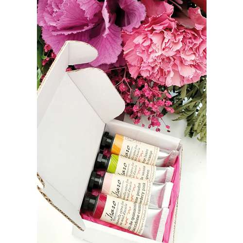 Isaro Extra-feine Aquarellfarben – Set 'Floral Note' mit 4 Tuben à 7 ml