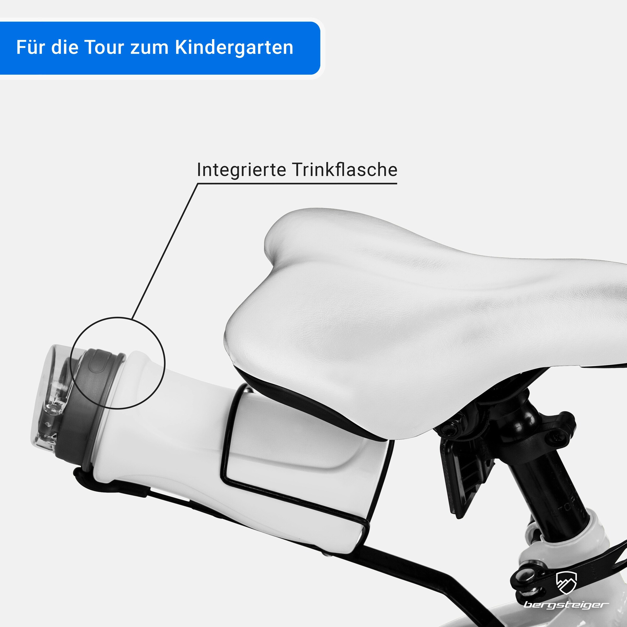 Bergsteiger Kinderfahrrad Monaco 20 Zoll | racing white