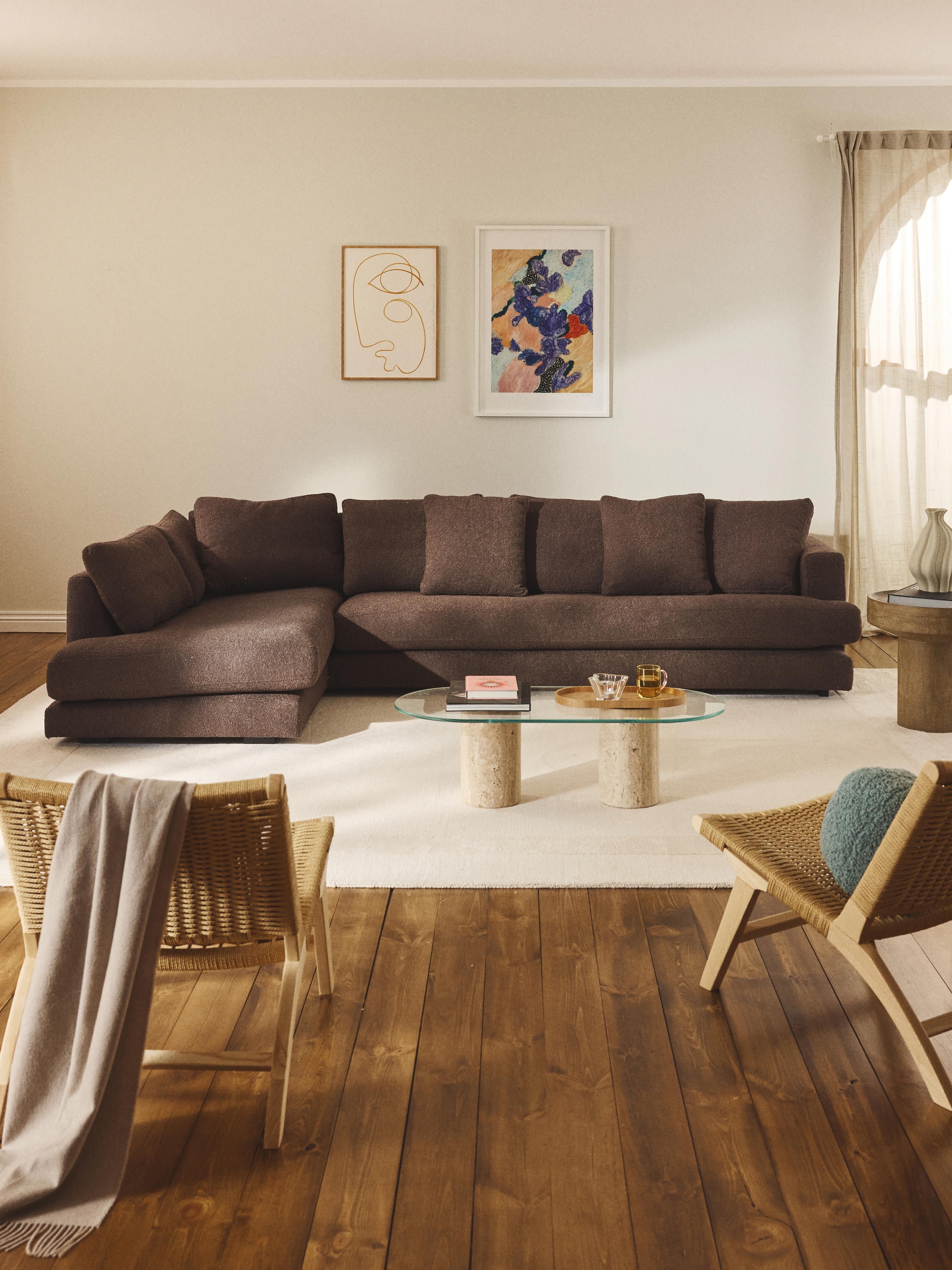 XL bouclé hoekbank Tribeca